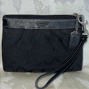 Coach Black Wristlet